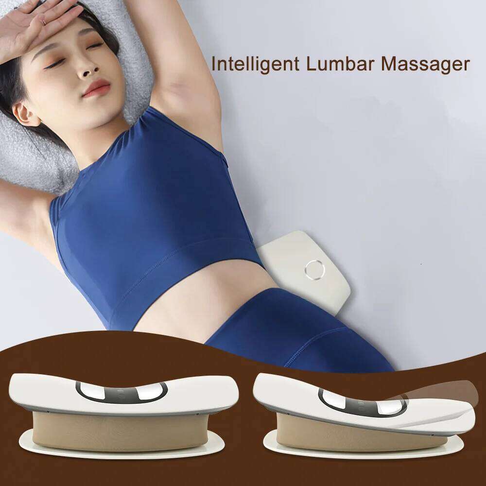 Electric Lumbar Traction Adjustable Vibration Massager Spine Support Back Massage Hine Waist Maseador