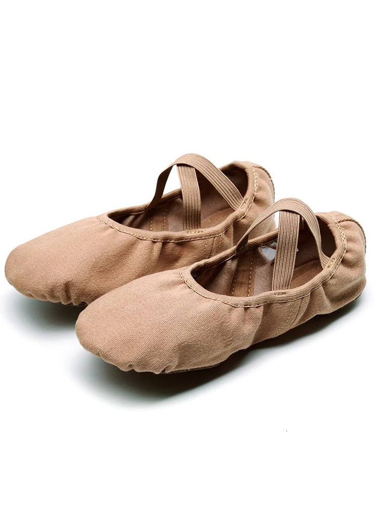 Kids Adult Ballet Shoes Stretch fabric Split sole Women Ballet Slippers Pink Black Girls Dance Shoes comfortable gym yoga shoes 250613