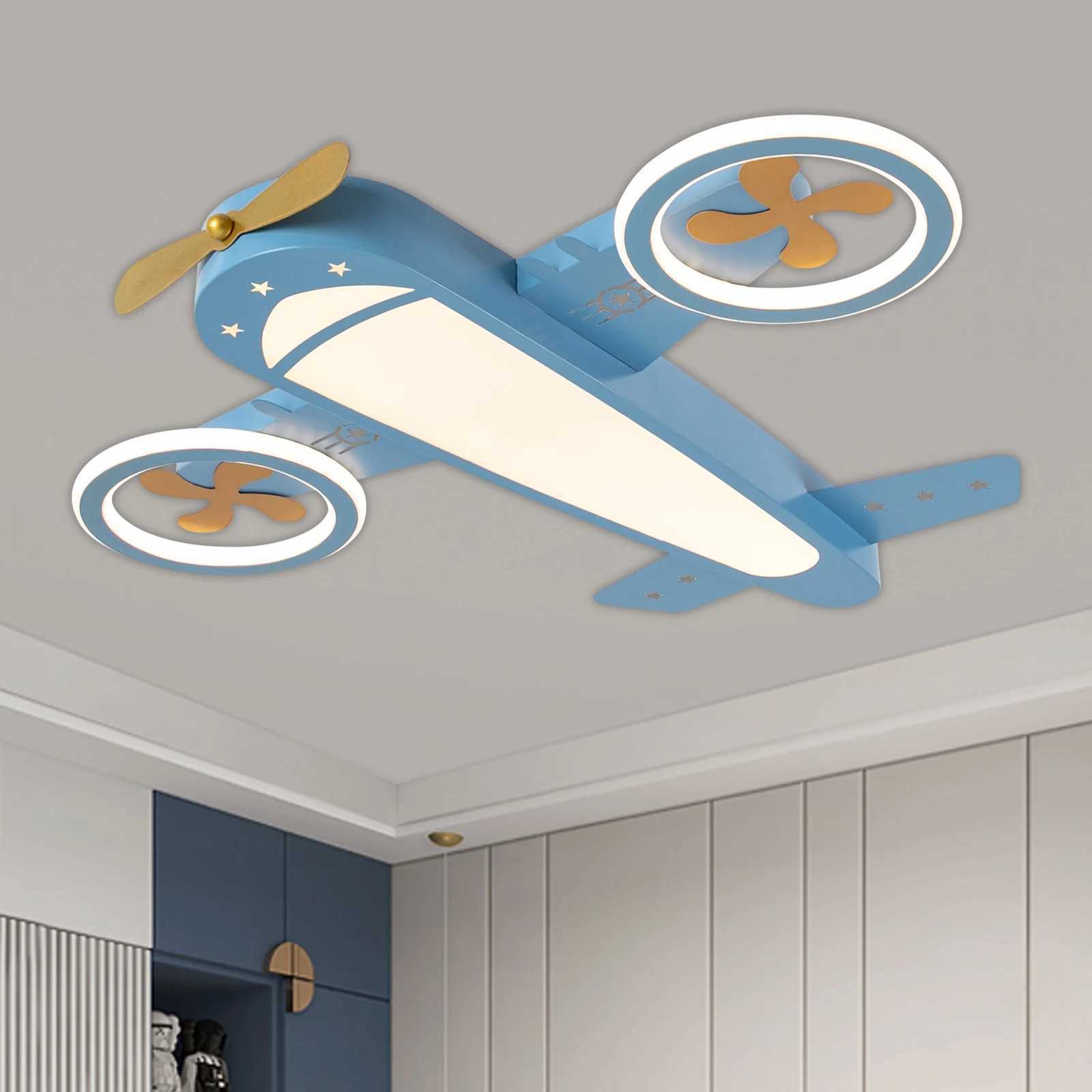 85-265V Dimmable Remote Control Ceiling Light 4800LM LED Ceiling Light Fixture with Fans Ceiling Lamp for BedroomXJ2500613