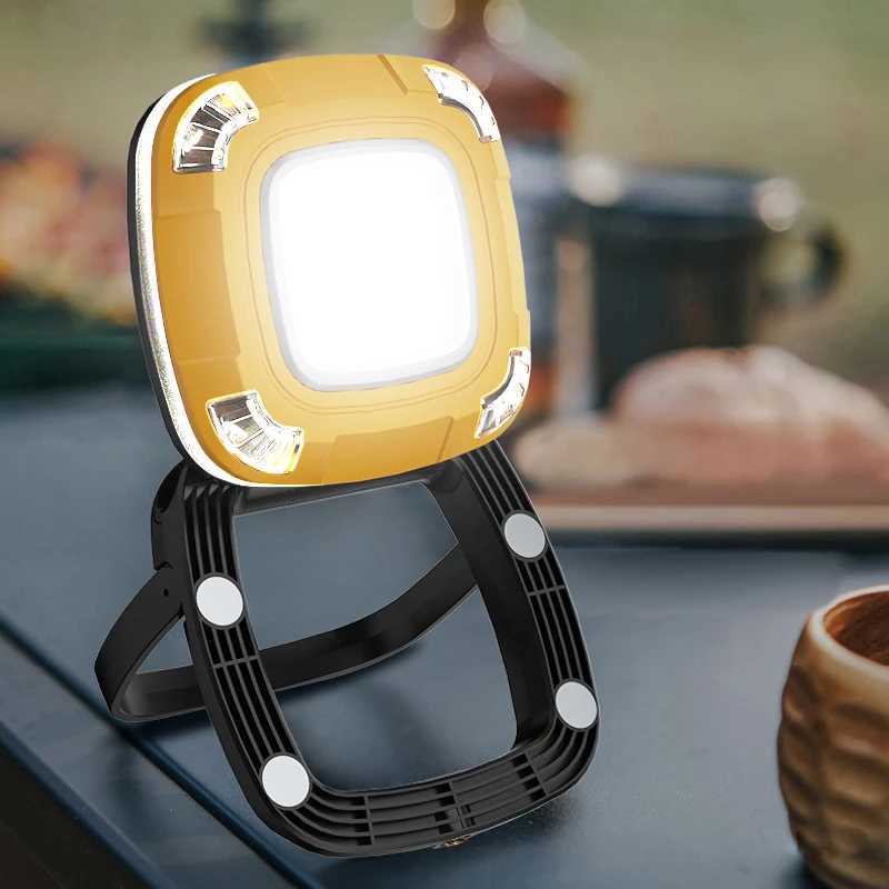 Outdoor LED Waterproof Multifunction Portable Emergency Light Maintenance Work Light USB Charge Camping Fishing Hiking COB Light W250613