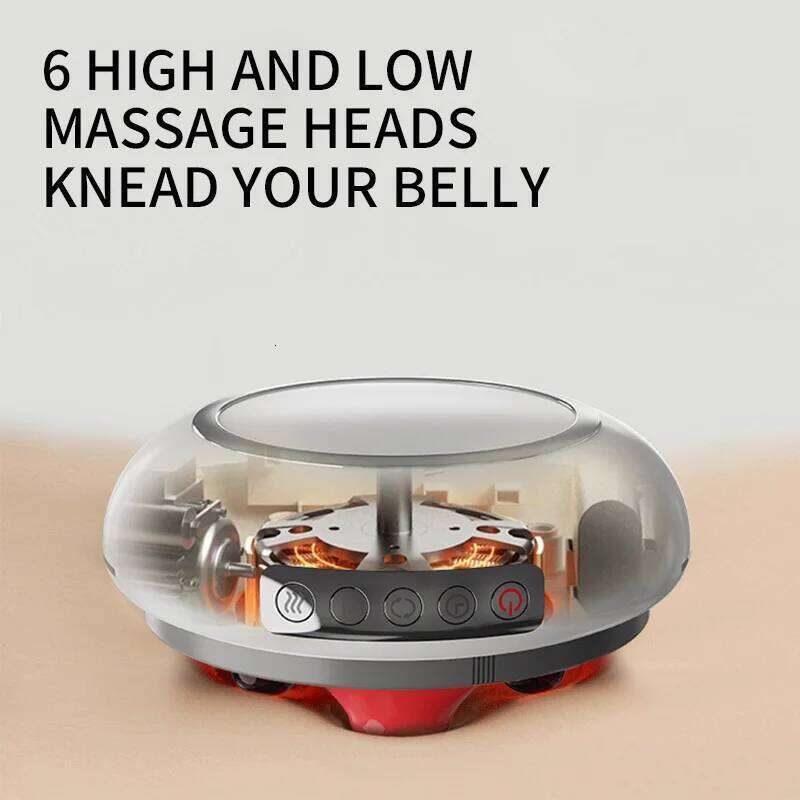 Mini Massager Portable Rechargeable Multifunctional Electric Soft Abdominal Instrument Hot Compress Massage Waist Back