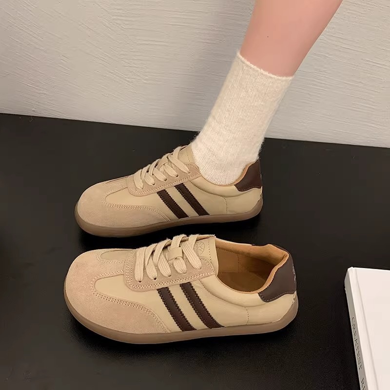 Ddmysports Thick Soled German Training For Women New Autumn Lightweight Flat Shoes Versatile Student Niche Casual Sneakers Outdoor Shoes