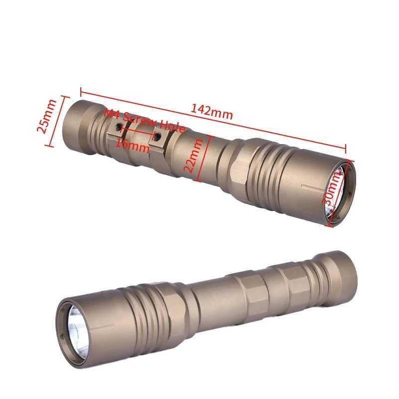 Tactical PLHV2 High Power Flashlight 1300Lumen Scout Light Metal Outdoor Lighting Hunting Airsoft Accessories Weapon LampXJ250613
