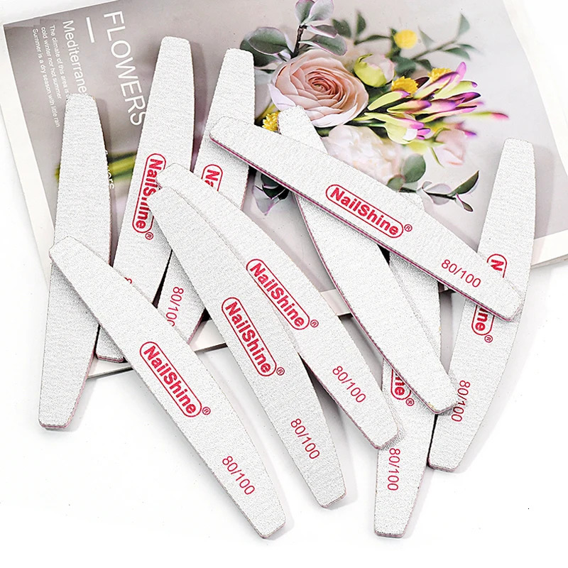5/10pcs Colorful Different Nail Buffer Files 80/100/150/180/240/320 Grey Boat UV Gel Polish Manicure Nails Accessories Art Tools 250605