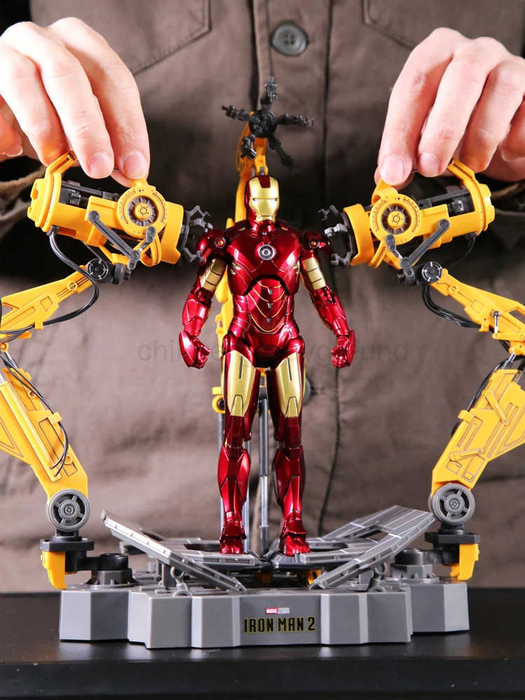 Zd Toys Suit Up Gantry With MK4 Iron Man Gantry Original 1/10 Tony Stark Model Action Figure Collectible Toy Gift For Kid W250614
