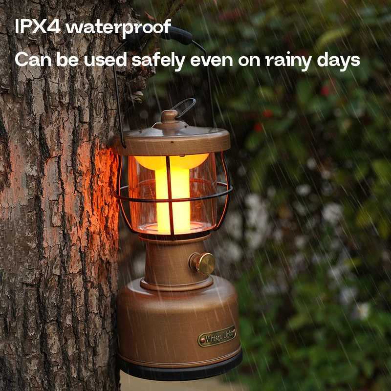 MOSLIGHTING Rechargeable Retro Horse Light Camping Lantern Portable Light Decoration Atmosphere Desk Lamp Outdoor Camping lights W250613