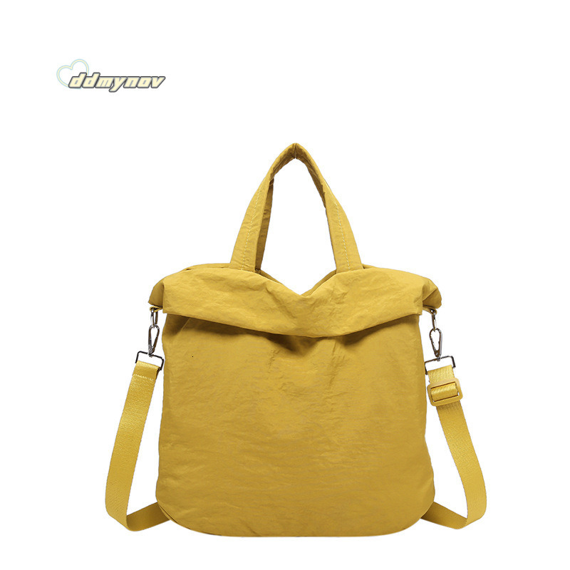 Casual Lightweight Nylon 2025 New Bucket Large Capacity Simple Versatile Handbag Shoulder Crossbody Bag ddmynov