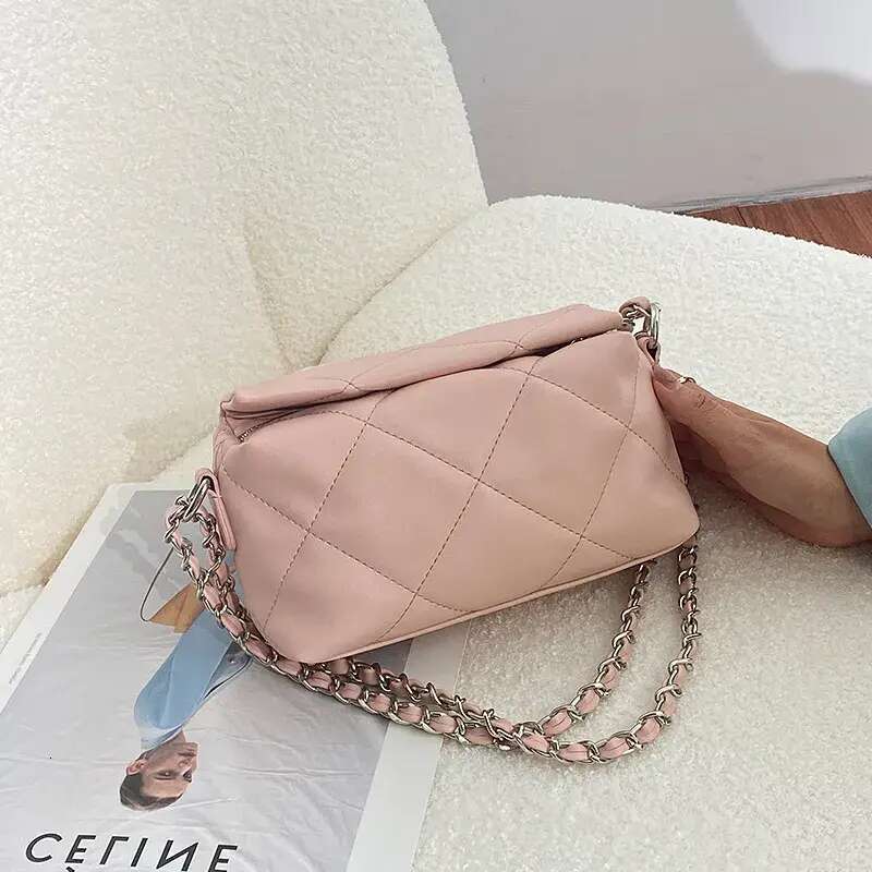 Designer New Fashion Single Shoulder Small Versatile Dia Grid Chain Women S Crossbody Bag Free Shipping Free shipping