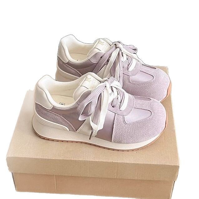 Ddmysports New Spring German Training For Women Thick Sole Versatile Sports Casual Round Toe Agan Super Popular Dad Shoes Outdoor Shoes