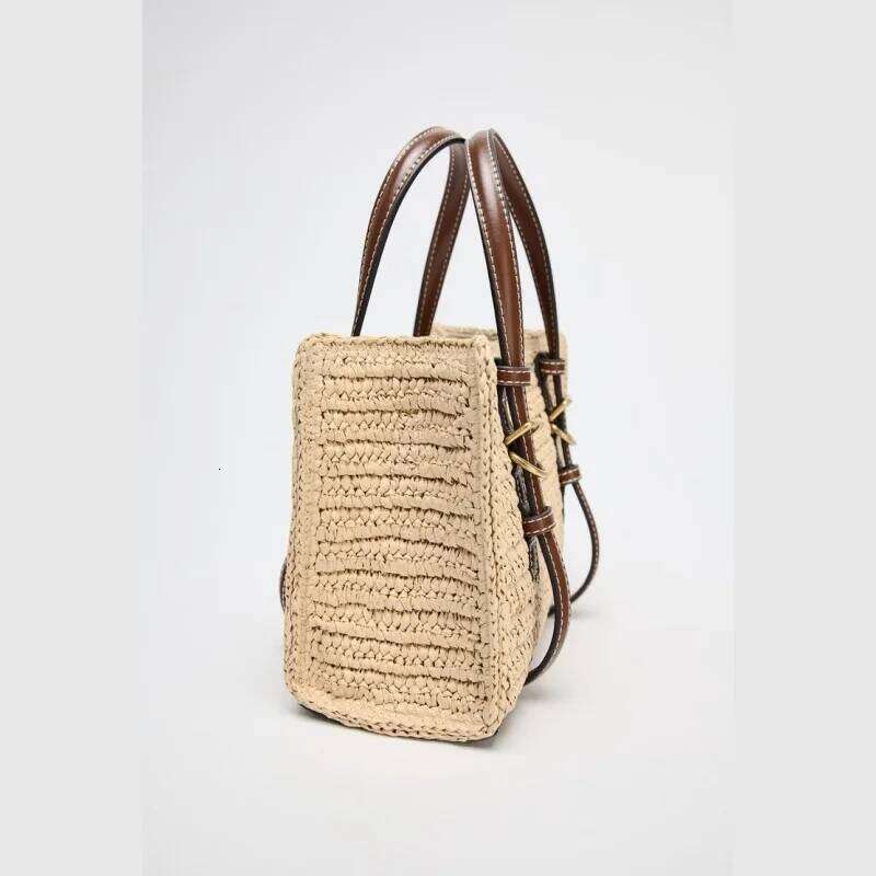 WOVEN TOTE BAG Fashionable Tote Bag, Small Crossbody Purses Summer Women's Straw Handbags Design For Everyday Style