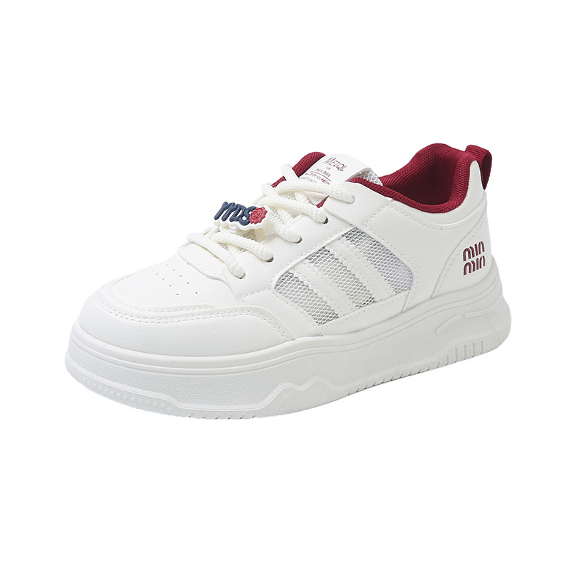 Ddmysports Thick Soled White Sneakers Women Spring New Korean Style Casual Sports Versatile Board Shoes For Female Students Street Fashion F Outdoor S