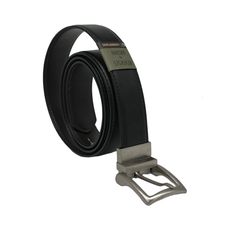 Manufacturer customized leather belt double-sided alloy buckle golf belt business men's belt hot-sale