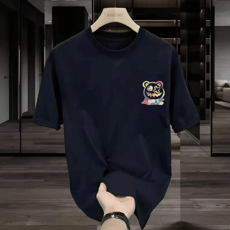 Trend Printed Short-sleeved T-shirt for Men and Women 100%Pure cotton T-shirt