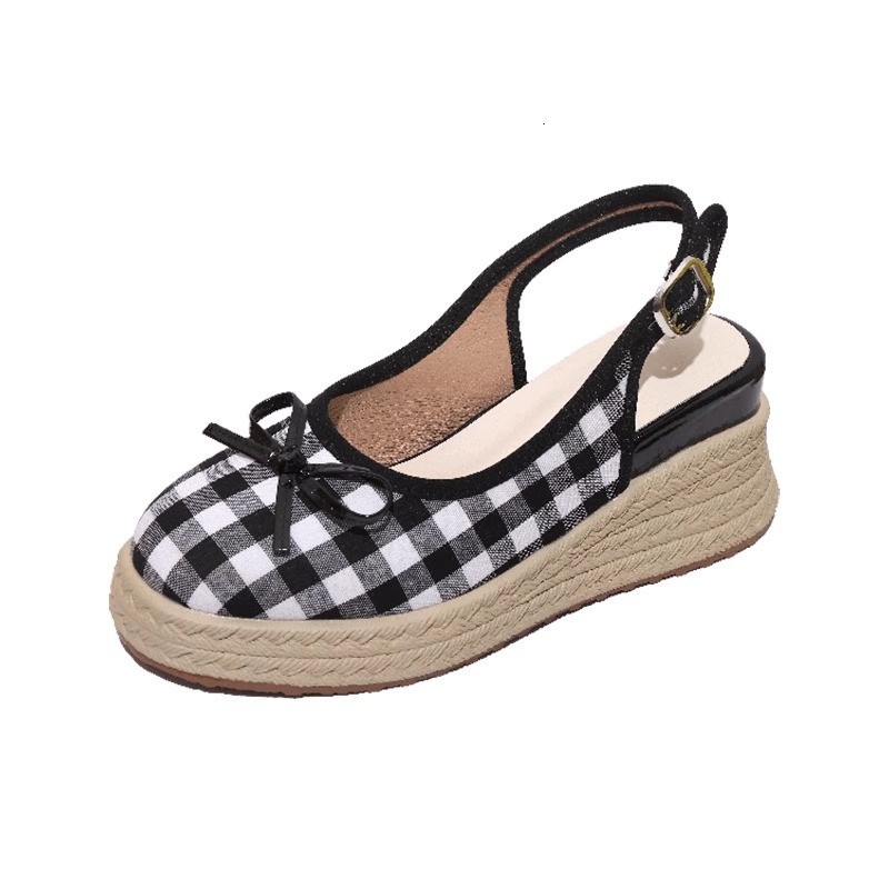 Ddmysports Summer New Style Woven High End Closed Toe Mary Jane Thick Soled Sandals Fisherman Shoes Outdoor Shoes