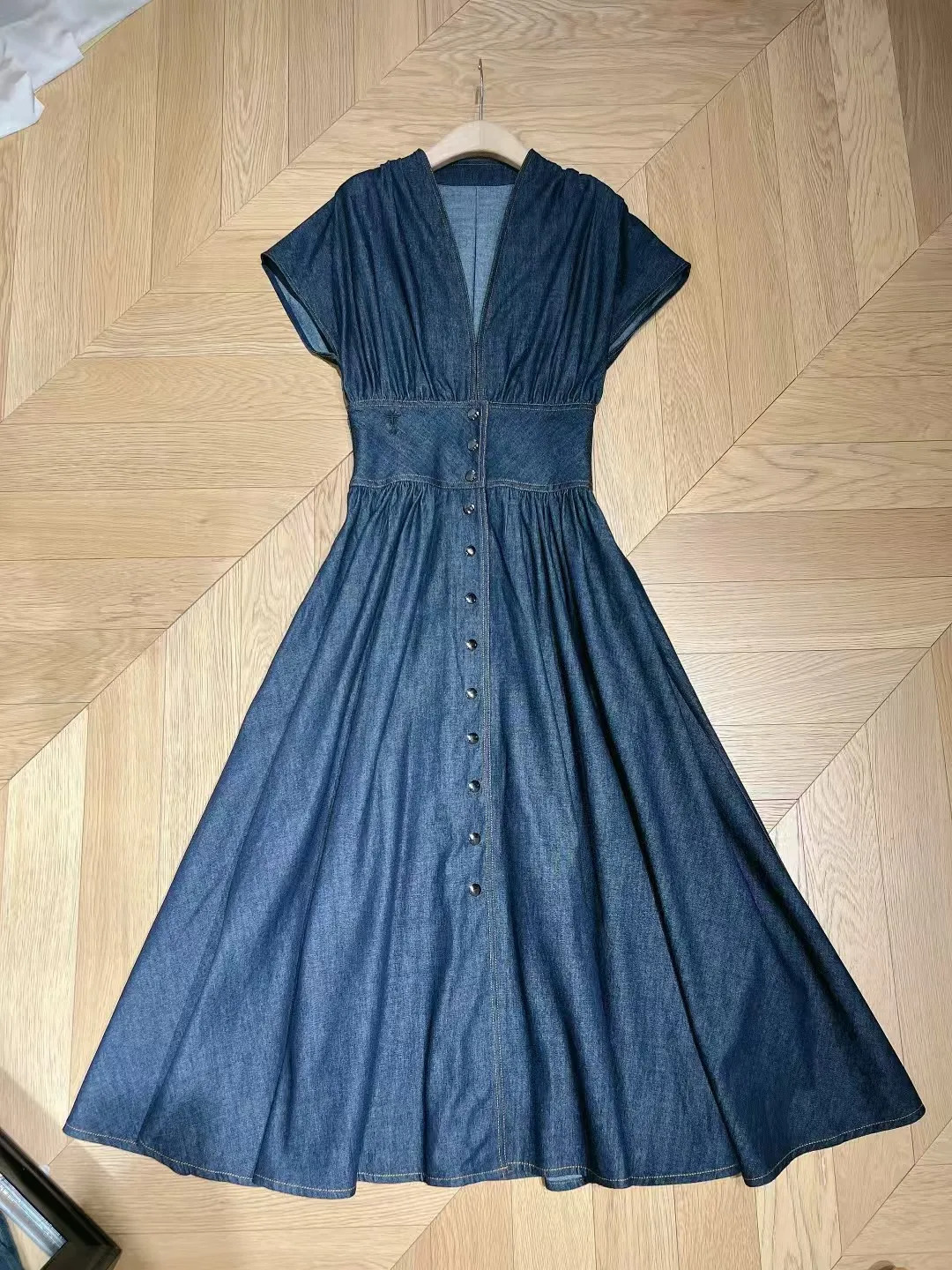 2025 Spring and summer womens denim dress 250609