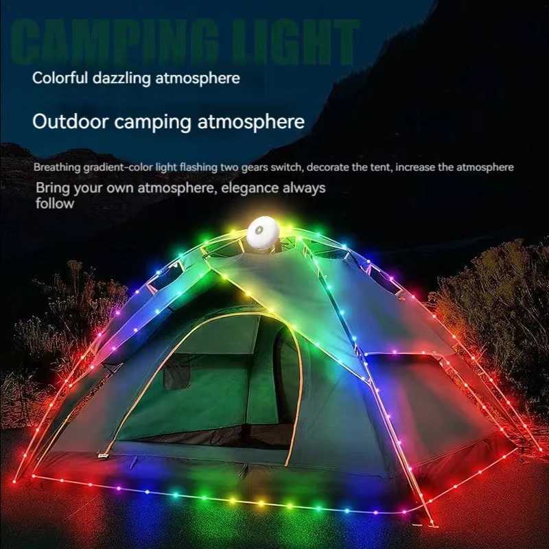 LED Camping Lamp Strip Atmosphere 10M Length Waterproof Recyclable Light Belt Outdoor Garden Decoration Lamp for Tent Room W250613