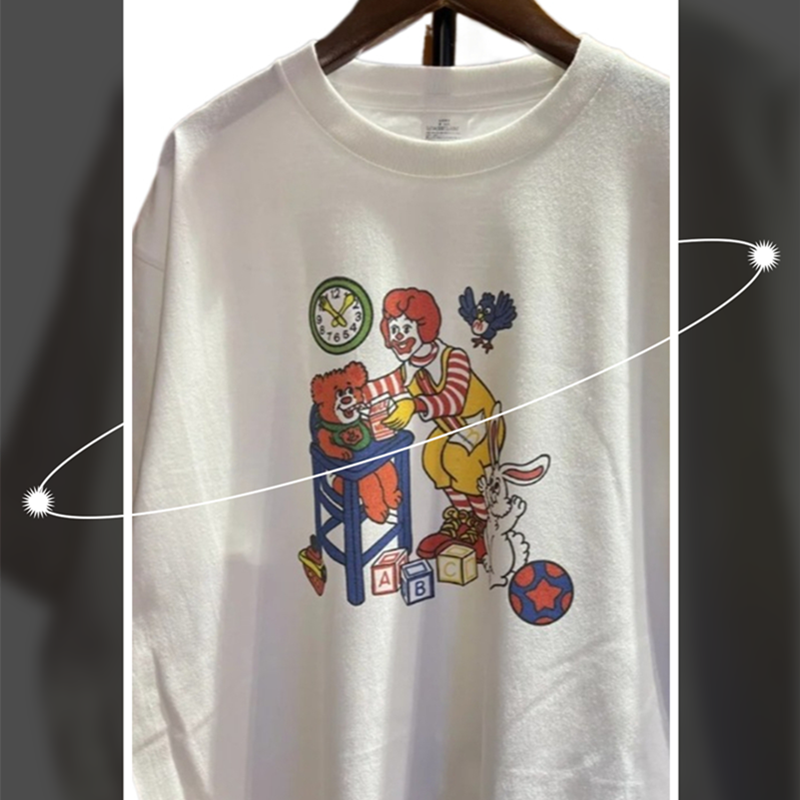 Japanese retro T-shirt leisure lazy cotton youth summer Y2K new printed T-shirt short sleeve chiefs t shirts