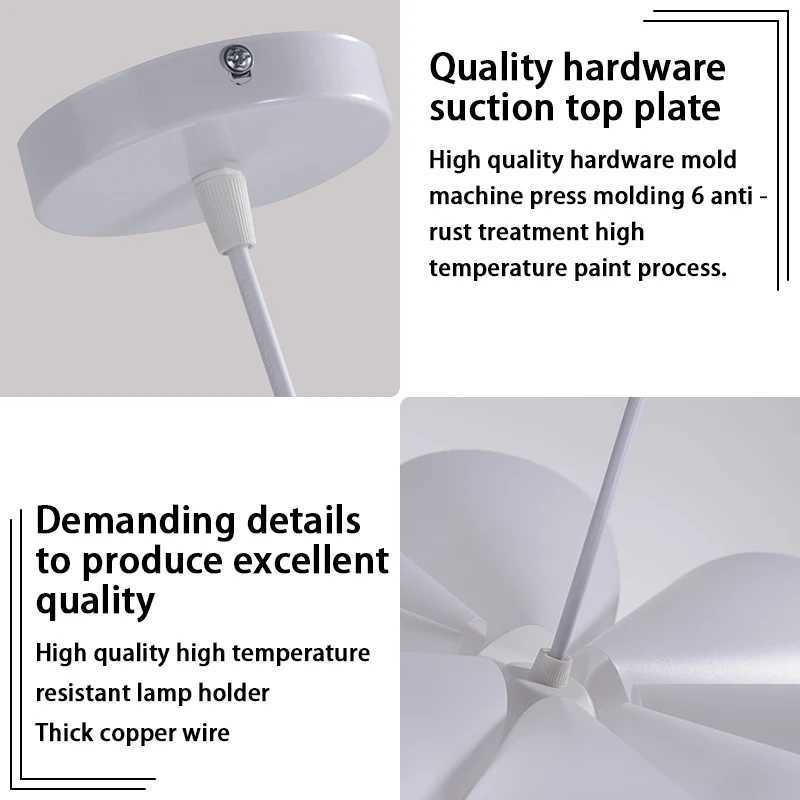 Lotus Chandelier Ceiling Pendant Lampshade DIY Puzzle Lights Modern Lamp Shade for North European Style Room XJ2500613