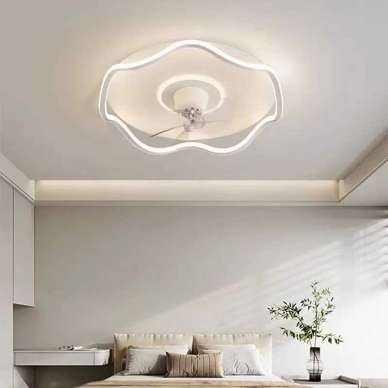 LED Fan Light Nordic Oscillating Head 50CM Mute For Living Room Bedroom Study Room Light Restaurant Ceiling Fan Lights XJ2500613