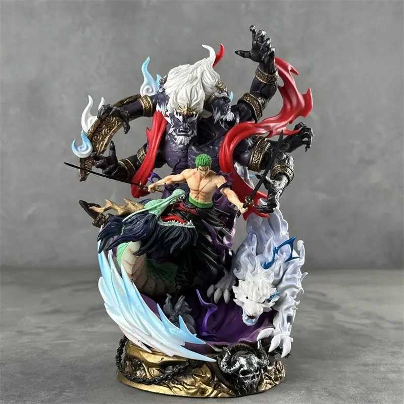 23cm One Piece Roronoa Zoro Anime Figures Zoro Action Figurine Model Statue Collection Desktop Ornament Children Birthday GiftsXJ250614