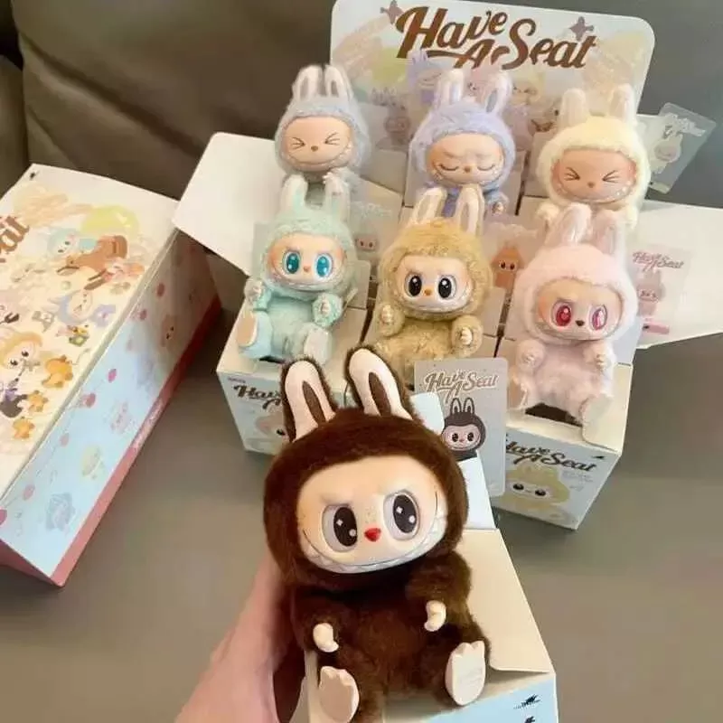 new labu Heartbeat Macaroon Sit Par Vinyl Face Surprise Blind Box Labu Macaroon 1st Generation 2nd Generation Plush Doll