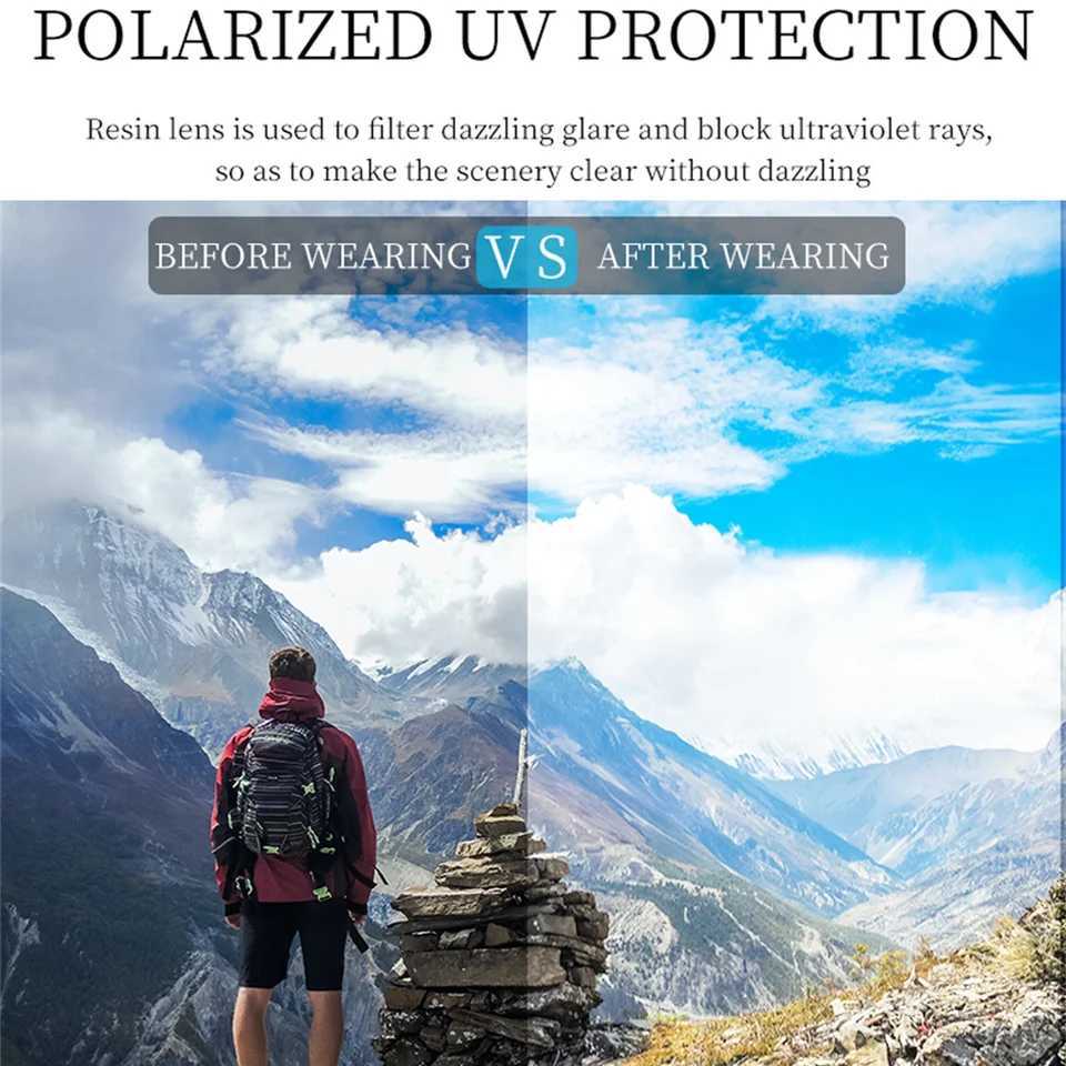 VIVIBEE Classic Rectangle Polarized Sunglasses Men Matte Black UV400 Fashion Square Sun Glasses Spring Hinge Driving Shades Z250614