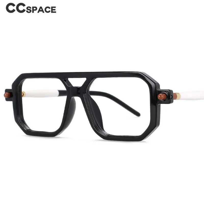 54381 Square Big Frame Anti Blue Light Leopard Glasses Frames Men Women Fashion Computer Eyeglasses Z250614
