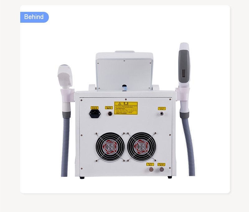 2 in 1 Multifunctional Tarbon Tattoo Removal E LIGHT IPL Nd Yag OPT Laser Hair Removal Painless Skin Rejuvenation Machine CE