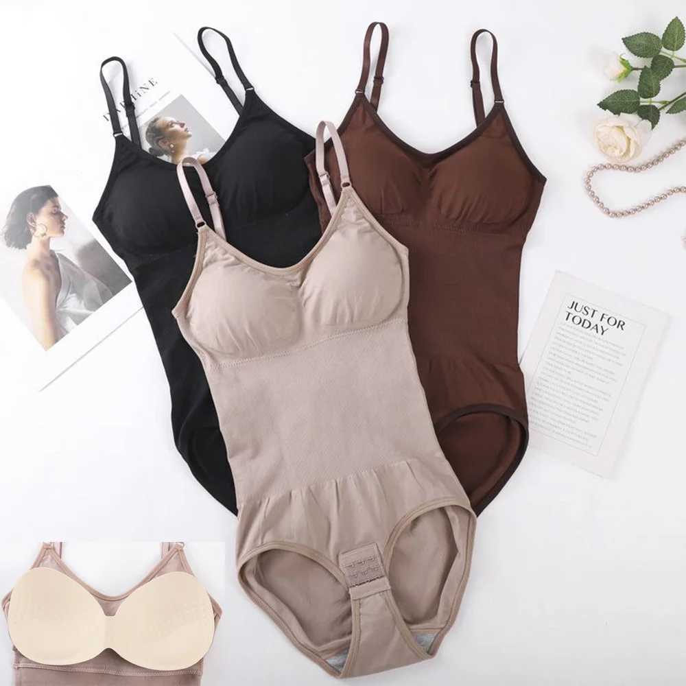 Shapewear Bodysuit Women Abdomen Control Body Shaper Jumpsuit with Bras XJ250614
