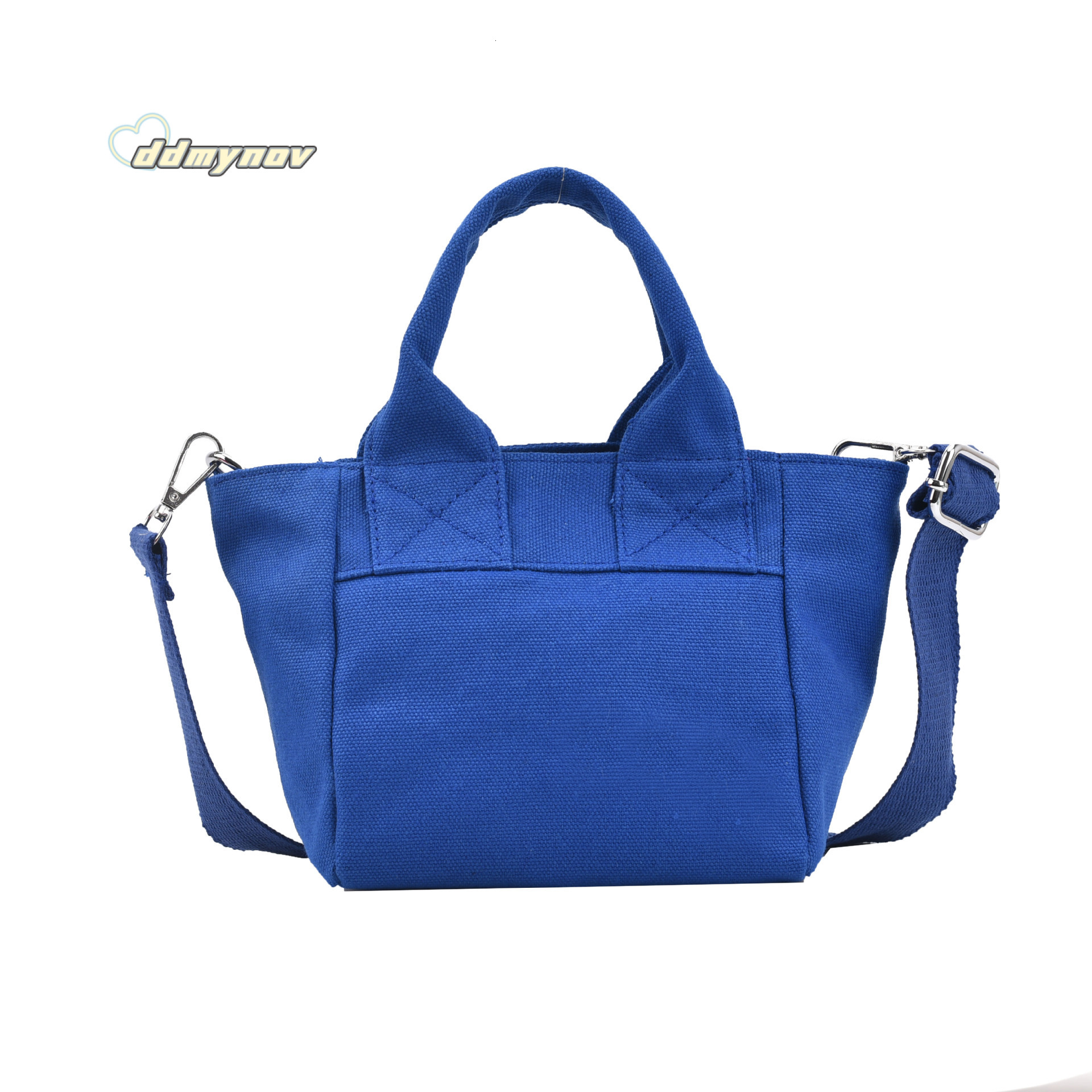 Korean Style Canvas for Women 2023 New Trendy Fashion Versatile Tote Handbag Crossbody Bag Solid Color Small Backpack ddmynov