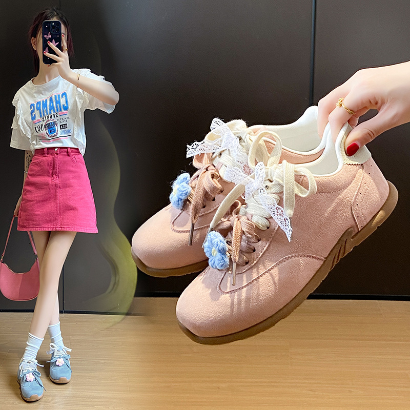 Ddmysports White Sneakers For Women Spring New Korean Style Ins Female Students Casual Sports Versatile Board Shoes Street Shooting Ldf Outdoor Shoes