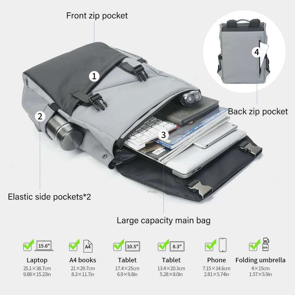 Tigernu Fashion Men Korean Style Laptop Waterproof Backpack Male Business Backpacks Travel Bags Knapsack