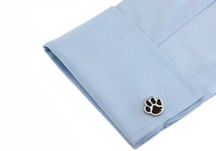 Men Gift Bear Paw Cuff Button Wholesale Black Blue Red Color Option Copper Material Novelty Animal Style Cufflinks wholesale XJ250614