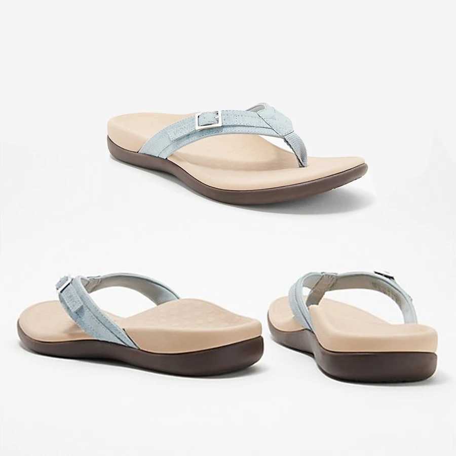 Secret Dig Women Sandals Arch Support Flip Flops for Plantar Fasciitis Comfort Summer Sandals Flat Bottomed Casual Flip Flops Z250614