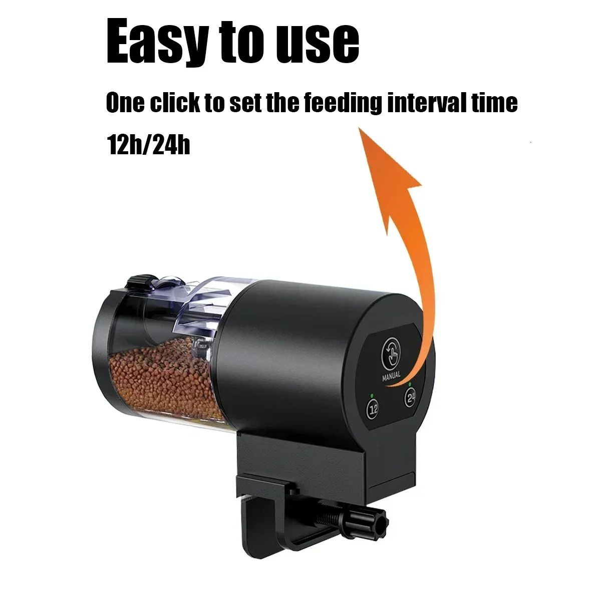 2025 Automatic Fish Feeder 100ml -Digital Programmable Aquarium Food Dispenser with Timer IP66 Waterproof for Pond/Turtle Tanks 250613