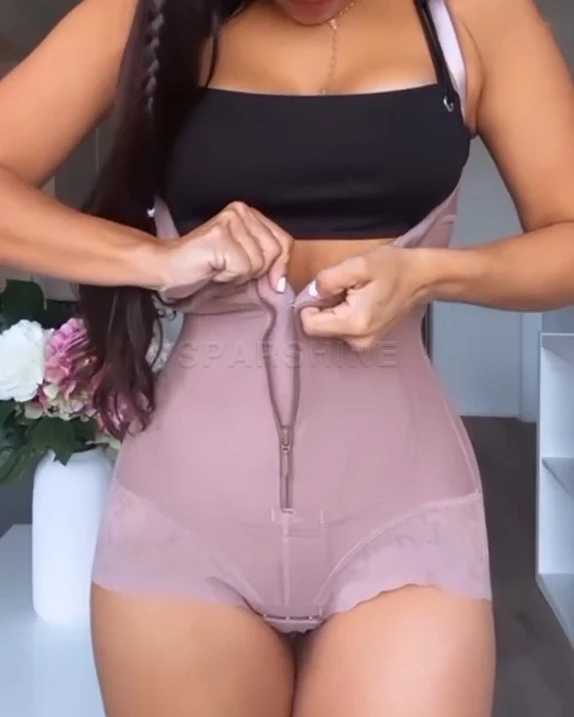 Fajas Colombianas Abdominal Control Slimming Body Shaper Bodysuit With Zipper Butt Lifter Flat Belly Waist Training Shapewear XJ250614