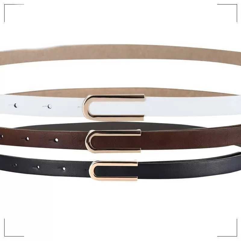 Givan Pa Real Cowhide Fashion Wen Versatile Smooth Buckle Belt Wen Decorative Suit Trouser Belt Waist Orn X2506141