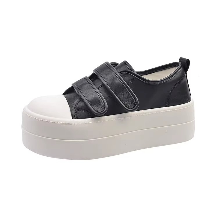 Ddmysports Magic Tape Ugly Cute Big Head Spring Summer New Casual Sneakers White Women Biscuit Thick Sole Single Shoes Outdoor Shoes