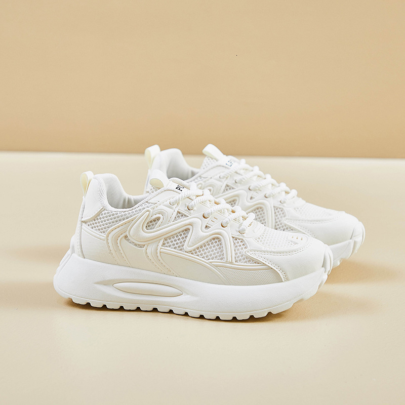 Ddmysports Women S Dad Sneakers Breathable Summer New Thick Soled Versatile Thin Mesh Sports Shoes Outdoor Shoes