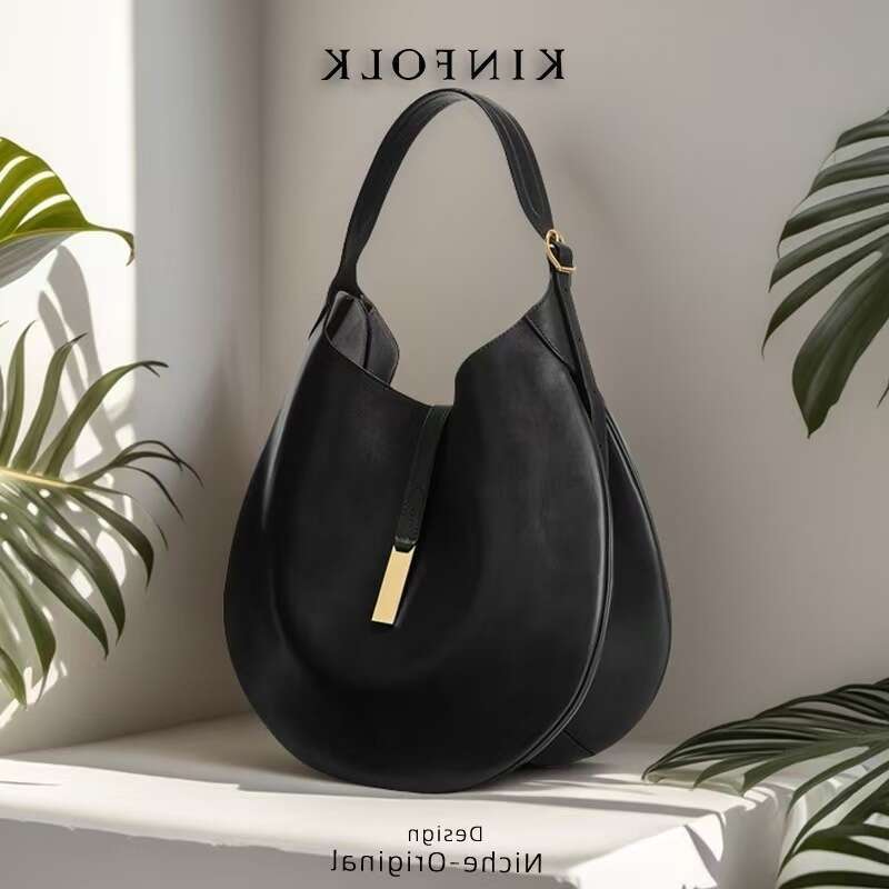 Women's Underarm Suede Equestrian Design Dumpling Tote Hot-Selling Handbag Crescent Bag Large 2025 Elegant Versatile New Trendy Ins Style