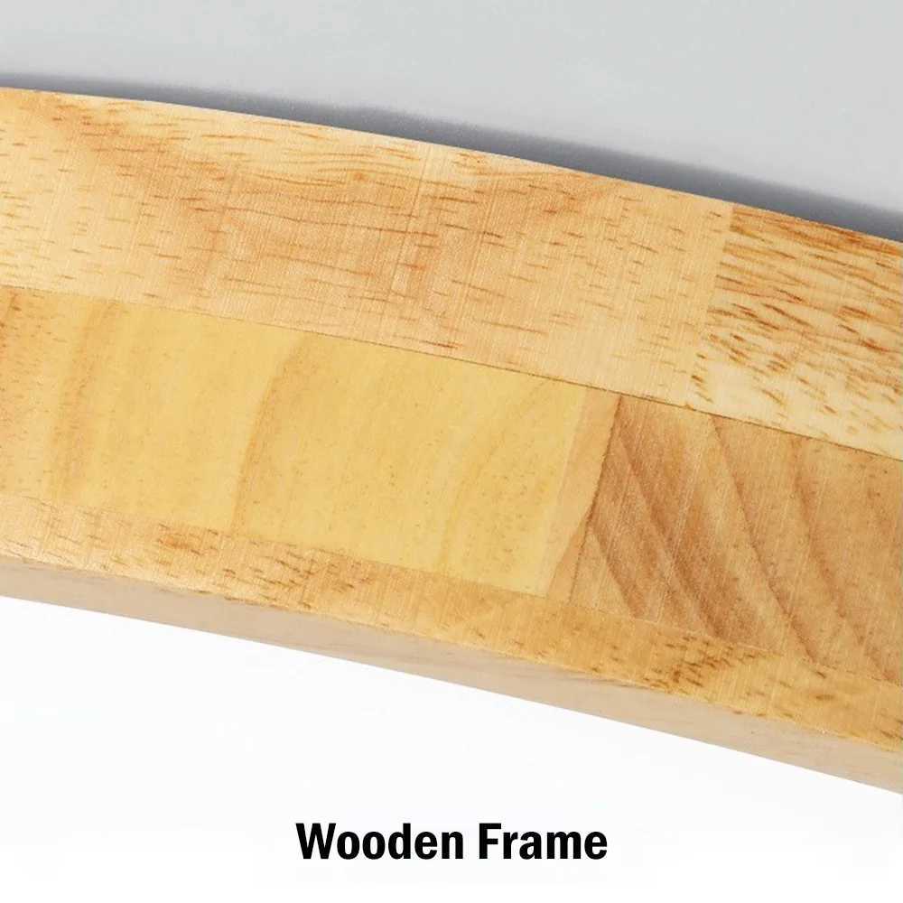 Nordic LED Ceiling Light Ultra-Thin Wood Grain Simple Minimalist Original Wooden Lighting Fixture For Bedroom Living RoomXJ2500613