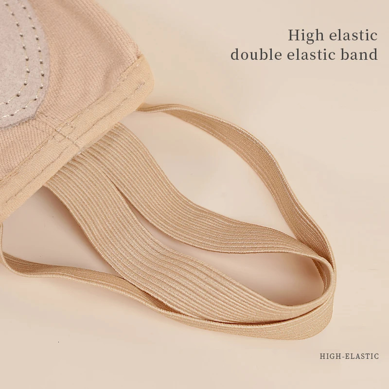 Girls Ballet Shoes Soft Soled Elastic Half Shoes Ballroom Artistic Gym Shoes Kids Women Rhythmic Gymnastics Elastic Dance Shoes 250613