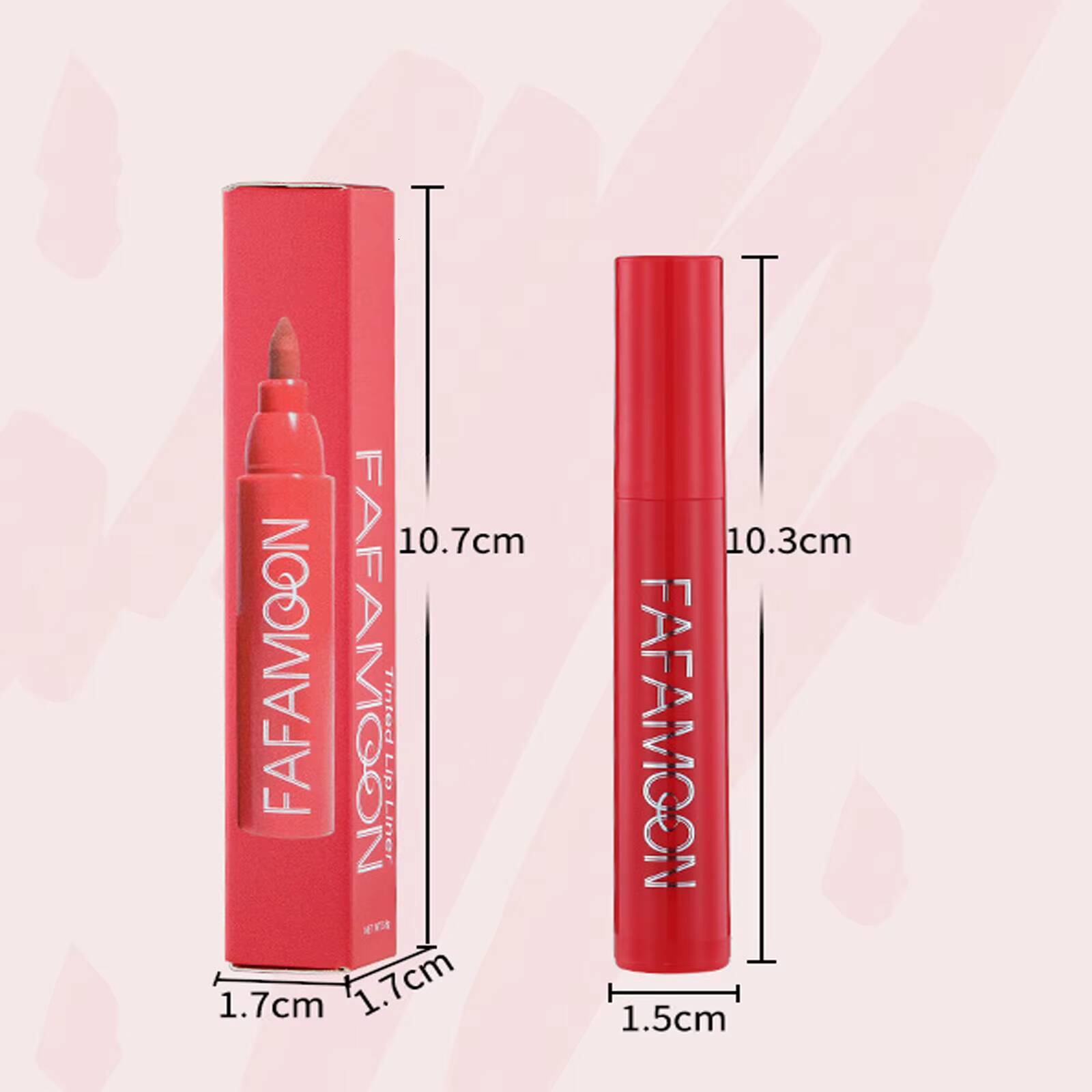 4 Colors Lip Tint Cosmetic Professional Wood Lipliner Waterproof Lady Charming LipLiner Soft Pencil Contour Makeup Lipstick Tool happy
