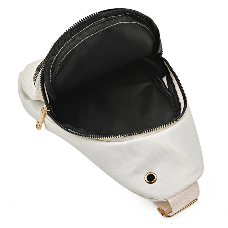 style embroidery thread front pocket womens casual outdoor shoulder bag Random zipper direction Korean version 250614