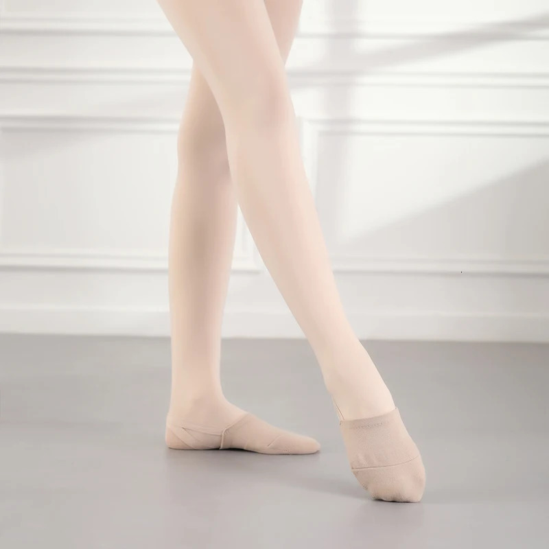 Girls Rhythmic Gymnastics Shoes Women Adult Children Half Sole Jazz Ballet Dance Shoes Half Toe Shoes Woman Belly Dancing Shoes 250613