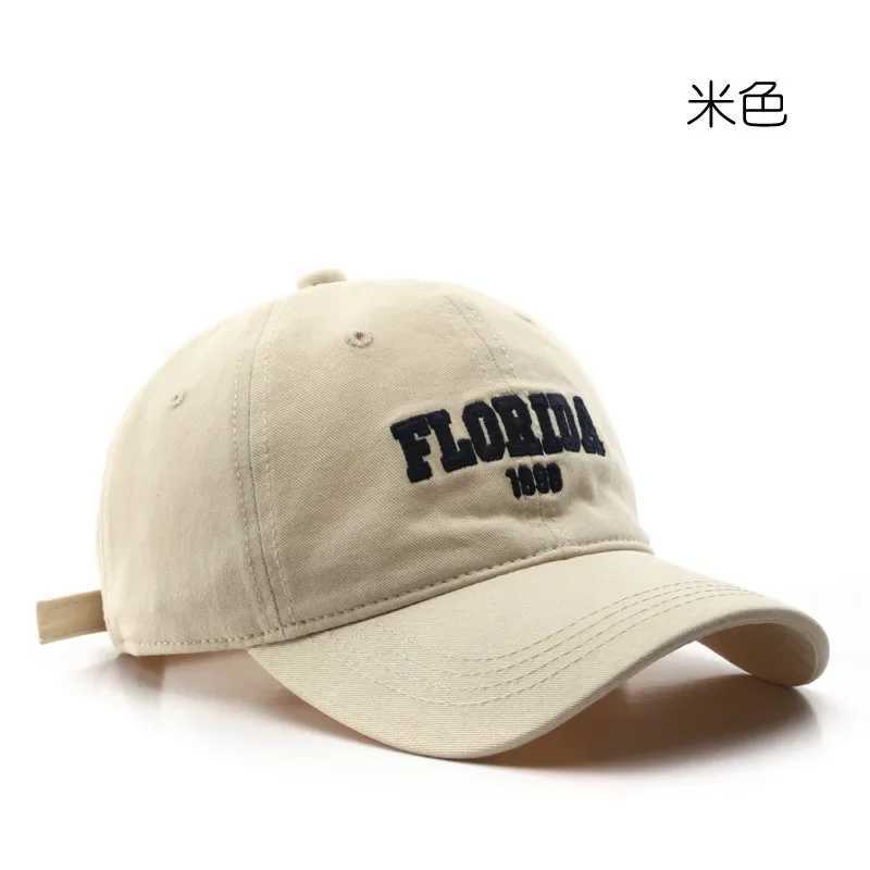 Retro Classic Baseball Cap for Women and Men Spring Autumn Washed Cotton Letter Embroidered Cap Male Female Outdoor Travel Sunscreen Hat W250614