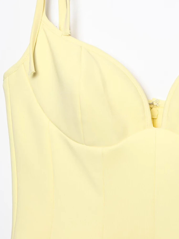 TRZA Womens Sweetheart Neck Mini Dress with Bows Adjustable Thin Straps Back Zipper Fashion Female Dresses Vestidos Mujer 250611