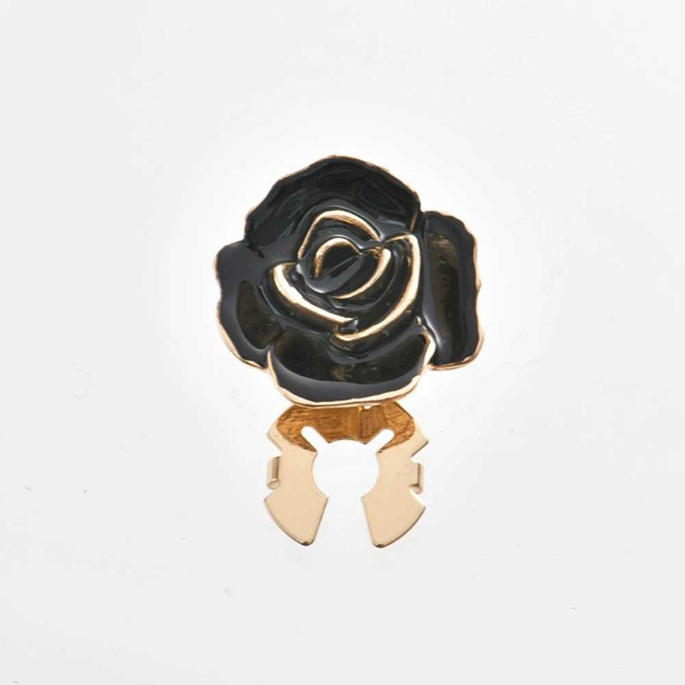 1Pcs New Arrival Elegant Alloy Rose Cufflinks for Women Scarf Clips Shirt Decorative Buttons Covers Fashion Jewelry Accessories XJ250614