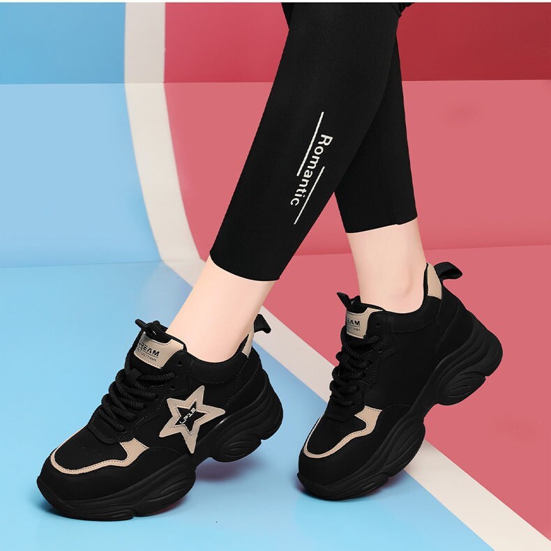 Ddmysports Campus Style Dad Women S Thick Soled Lightweight Non Slip Casual Shoes Versatile Sneakers Outdoor Shoes