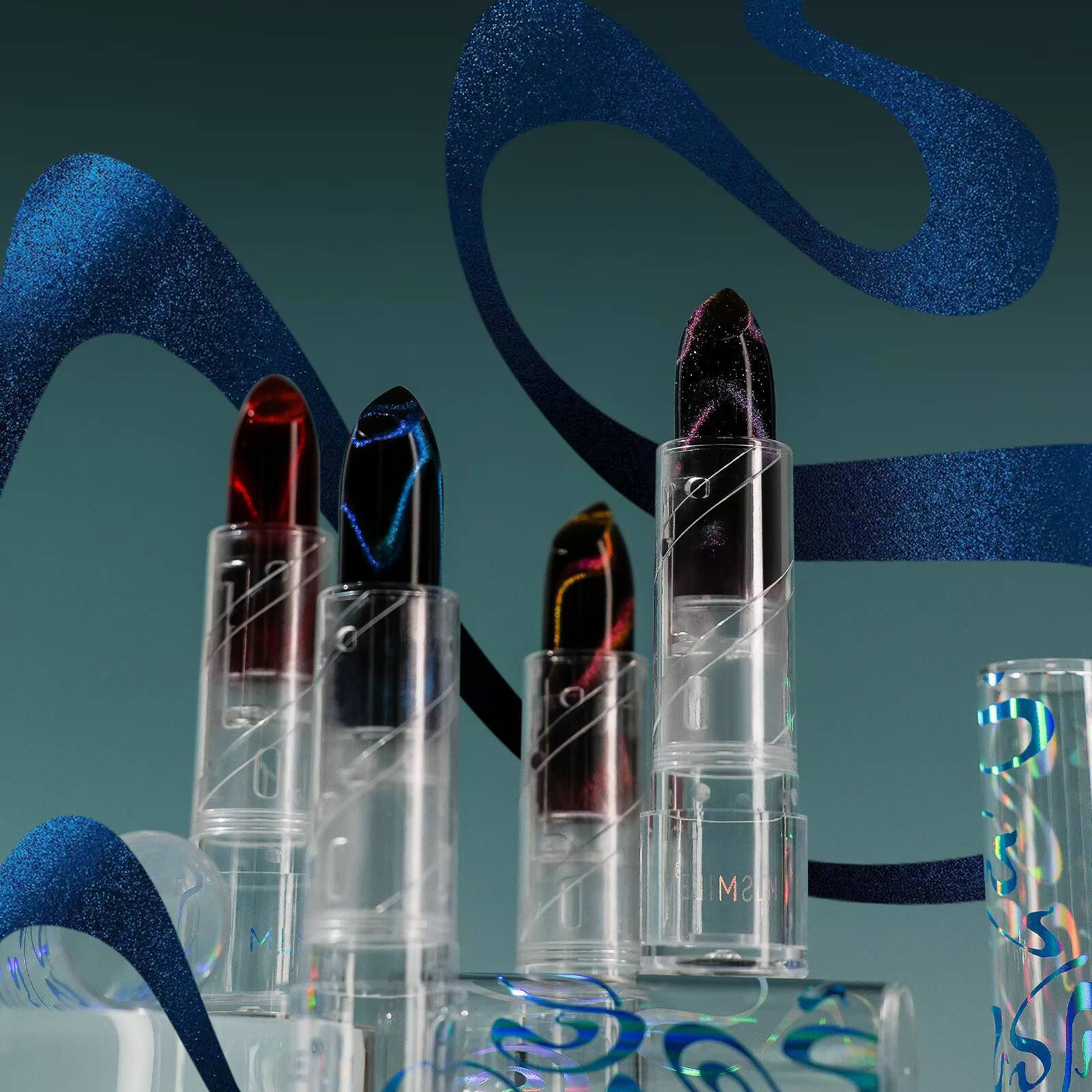 Cat-Eye Color-Changing Lipstick Temperature-Sensitive, Moisturizing Formula | Unique Shimmer for a Bold, Dynamic Look happy